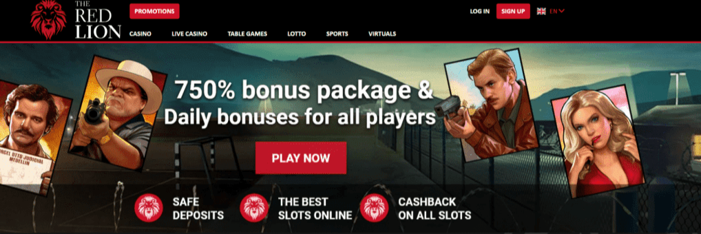 Red Lion casino bonuses